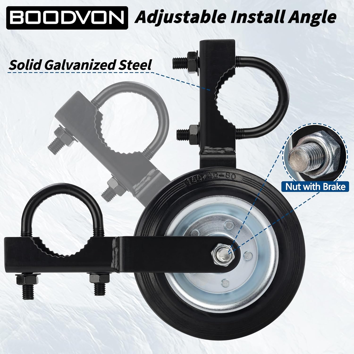 BOODVON Gate Wheel Caster Kit