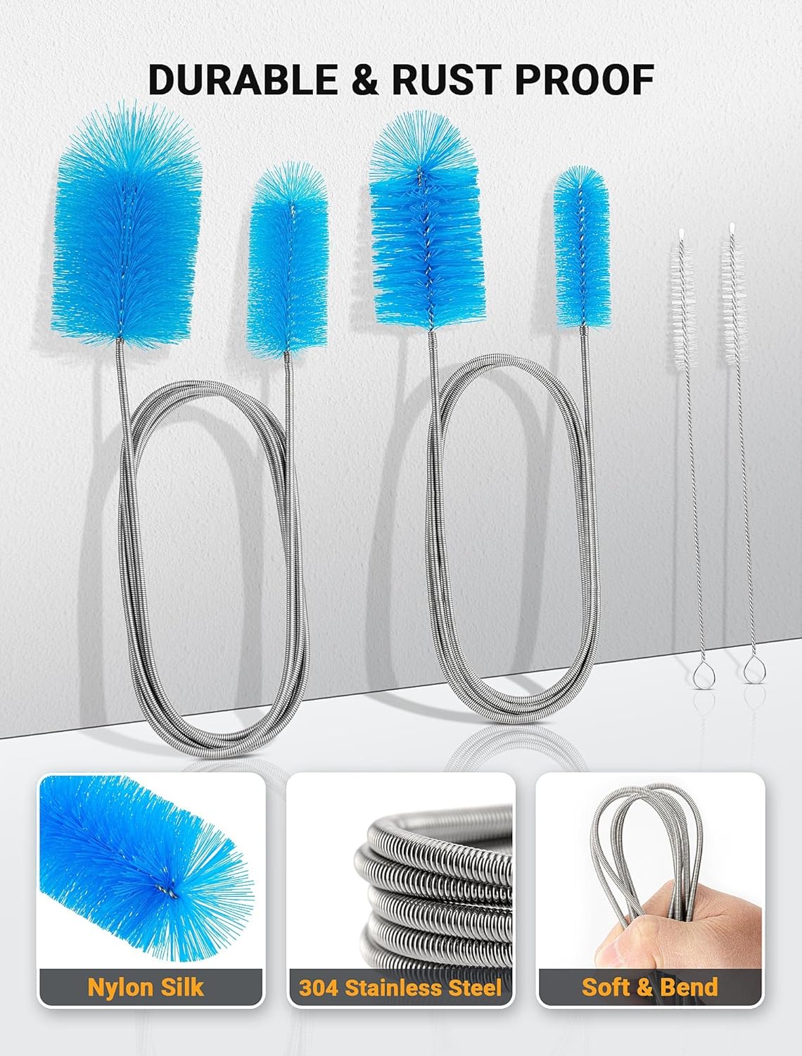 Multi-Sized Large Drain Brush for