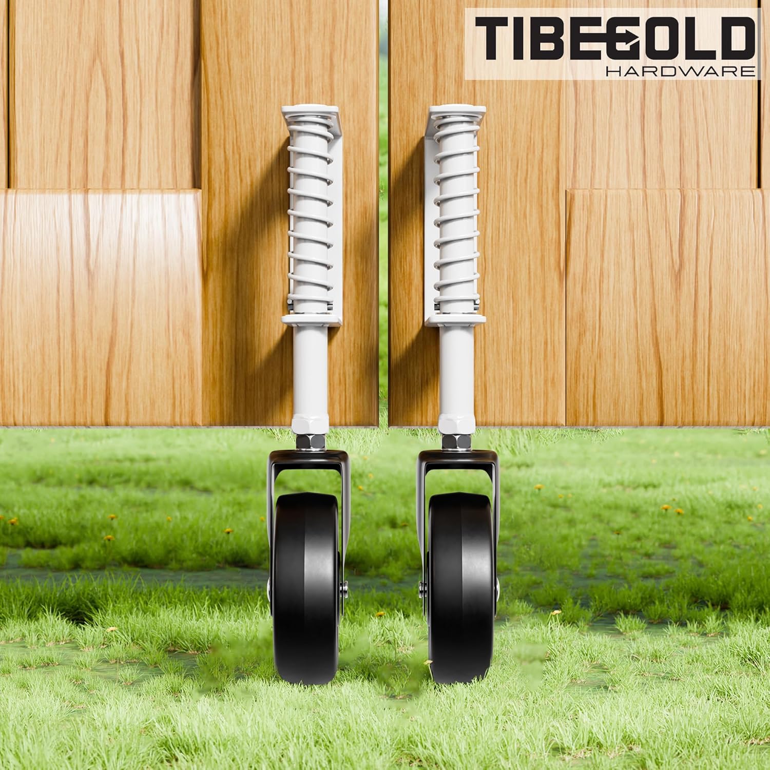 TIBEGOLD 4 Spring-Loaded Gate Caster