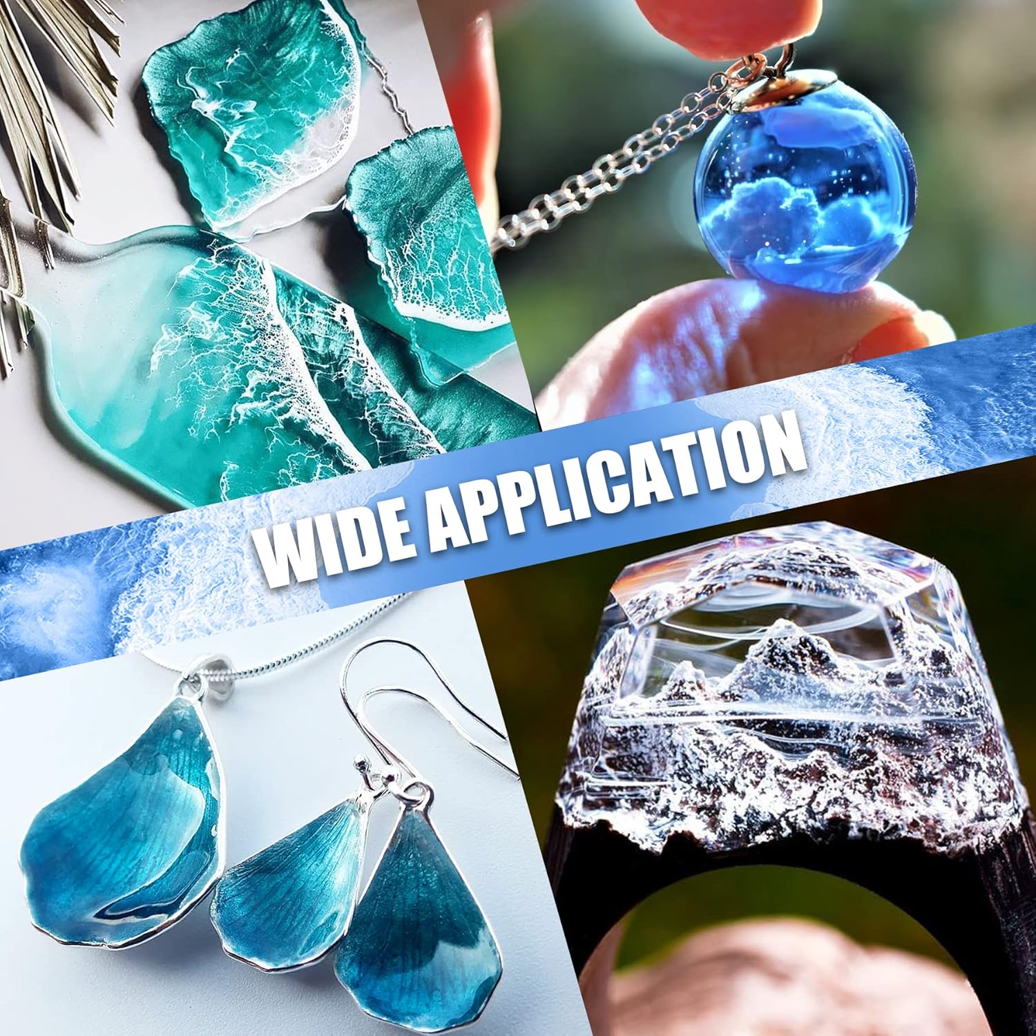 UV Resin 200g - Crystal Clear Hard UV Glue for Jewelry Making
