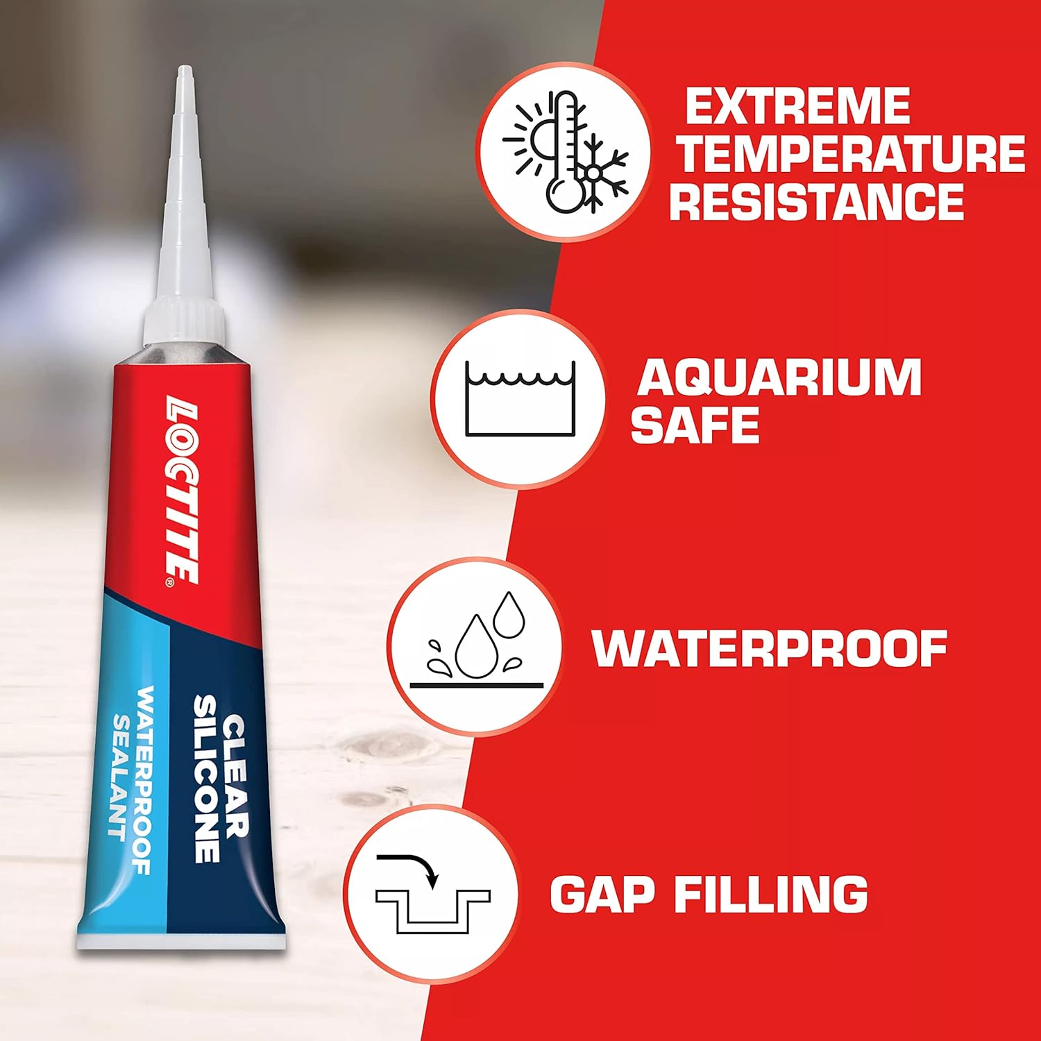 Seal It Smoothly - Loctite Clear Silicone Sealer for Any Surface