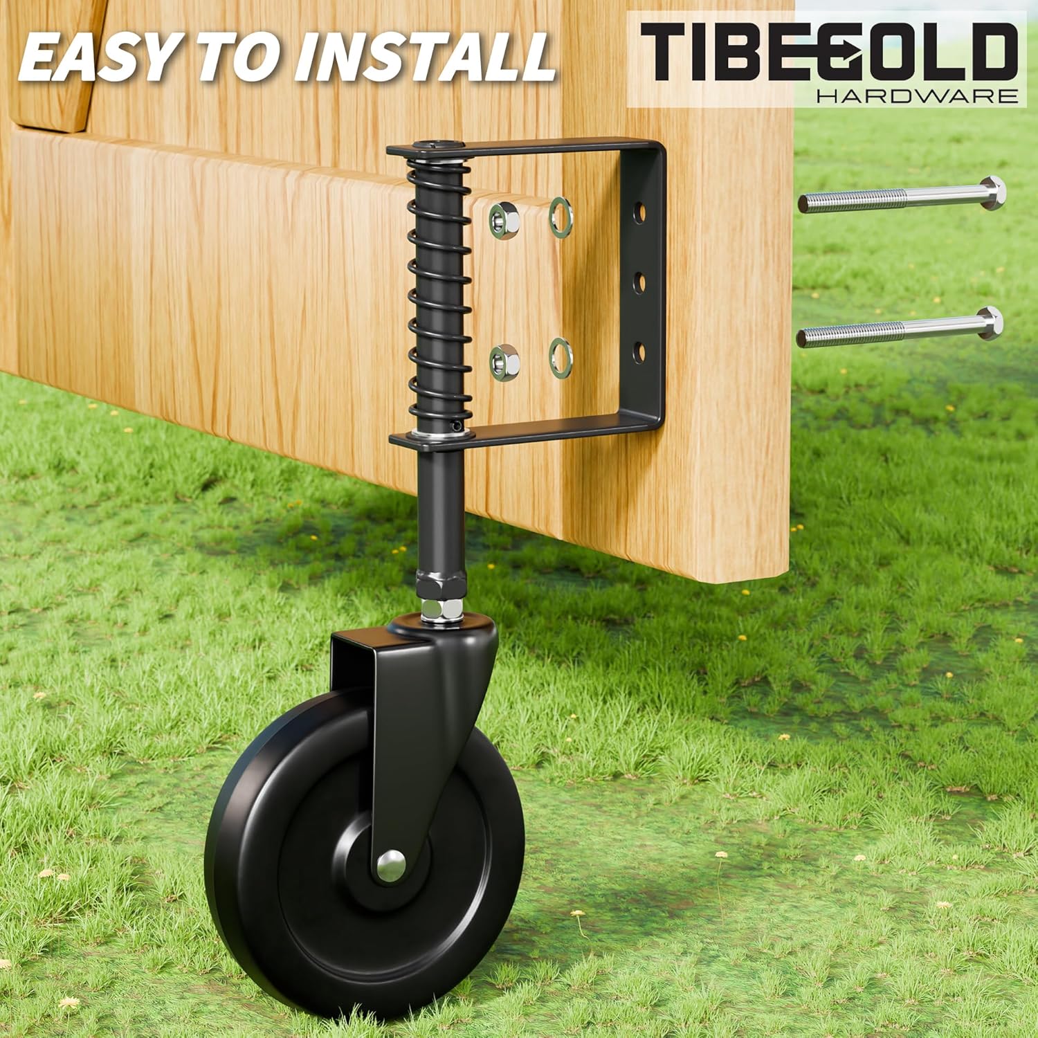 TIBEGOLD 5 Spring-Loaded Gate Caster Durable and Versatile Outdoor Solution