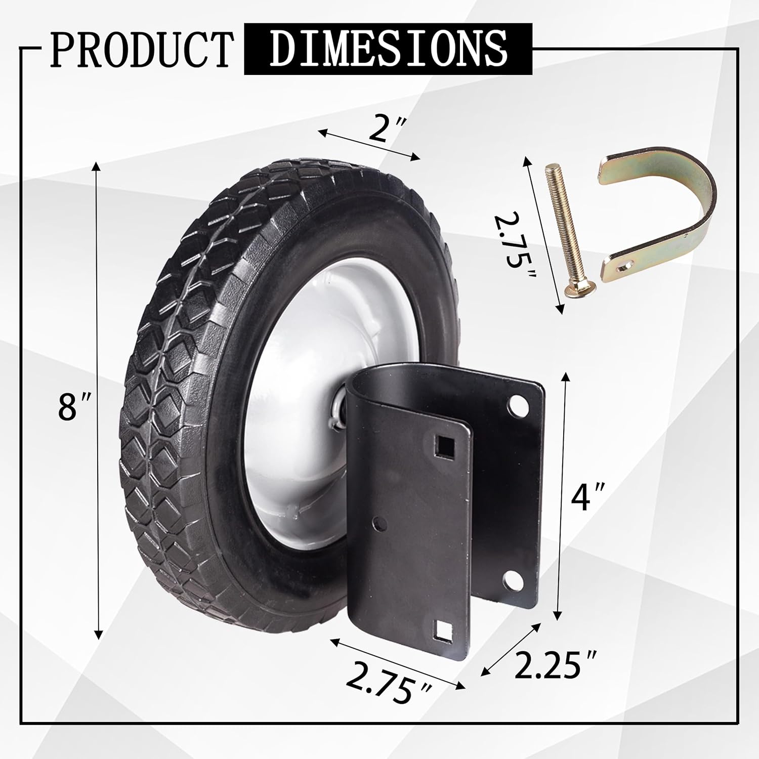 Real Fancy 8-Inch Heavy Duty Gate Wheel