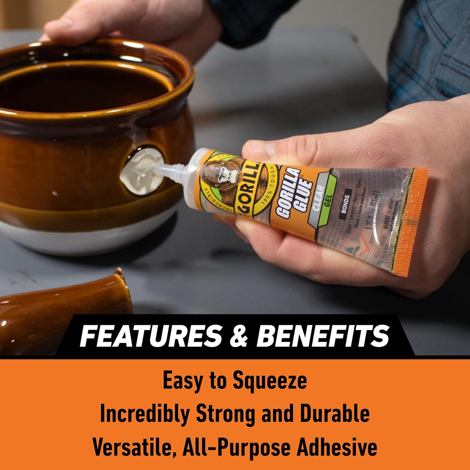 Gorilla Glue Clear Gel Professional Use 175floz Tube