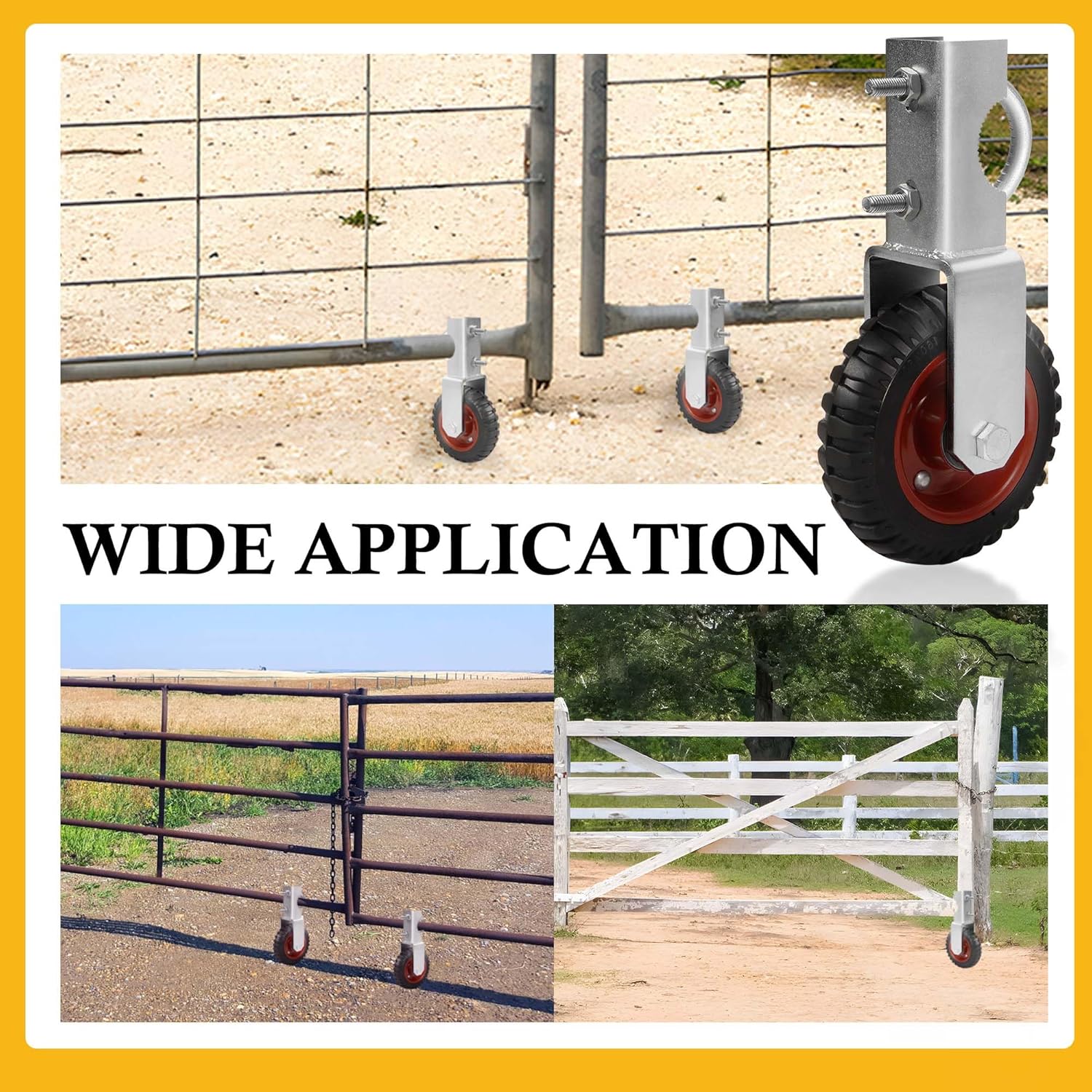 NisorpaFarm Gate Wheels 2-Pack