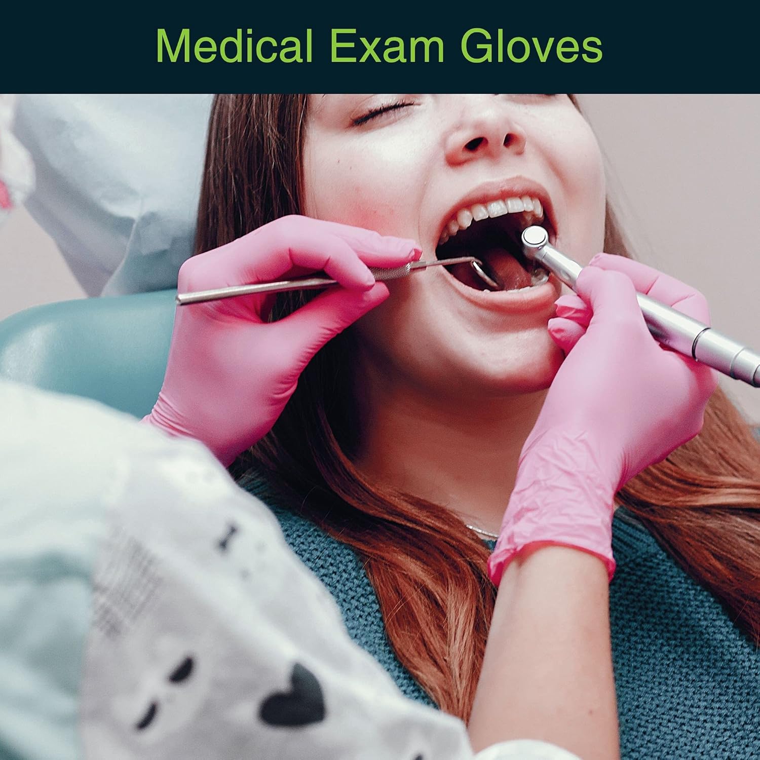 FifthPulse Pink Vinyl Gloves - Perfect for Medical Cooking or General Use