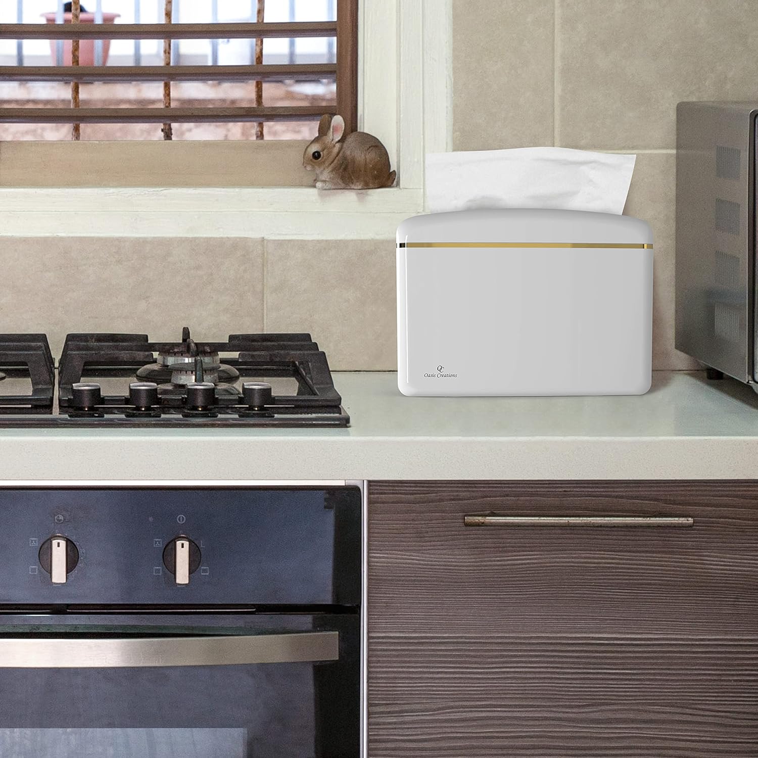 Oasis Creations Countertop Multifold Hand Paper Towel Dispenser