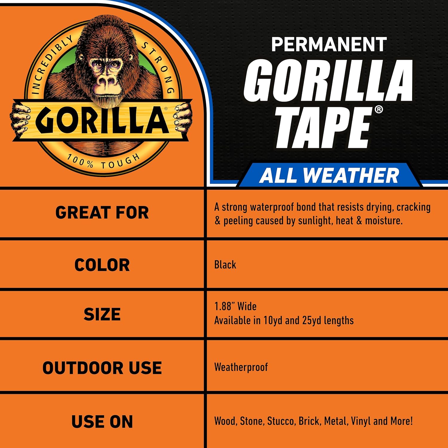 Gorilla All Weather Duct Tape