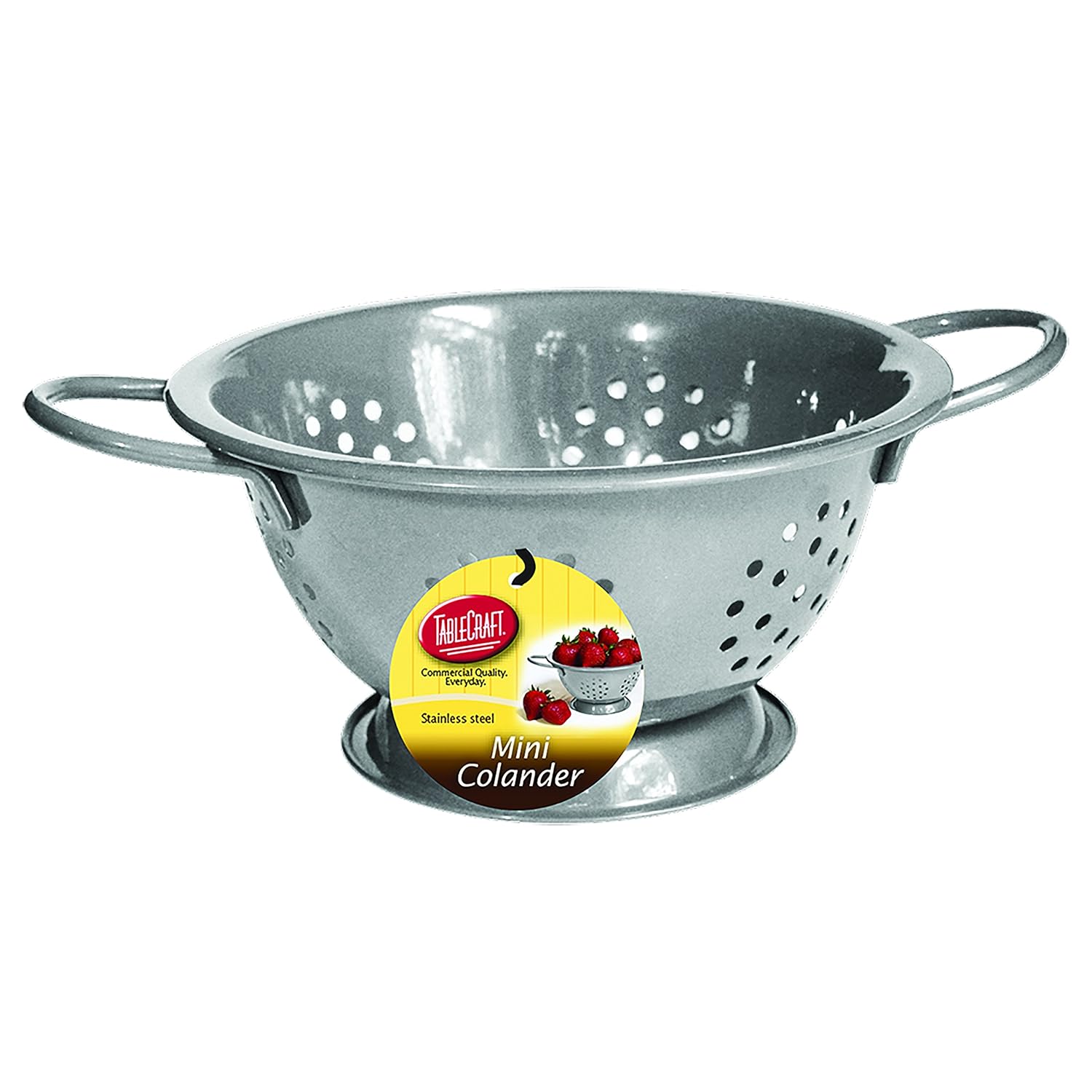 Tablecraft Mini Colander for Silverware Handle Oven Safe 075 Quart