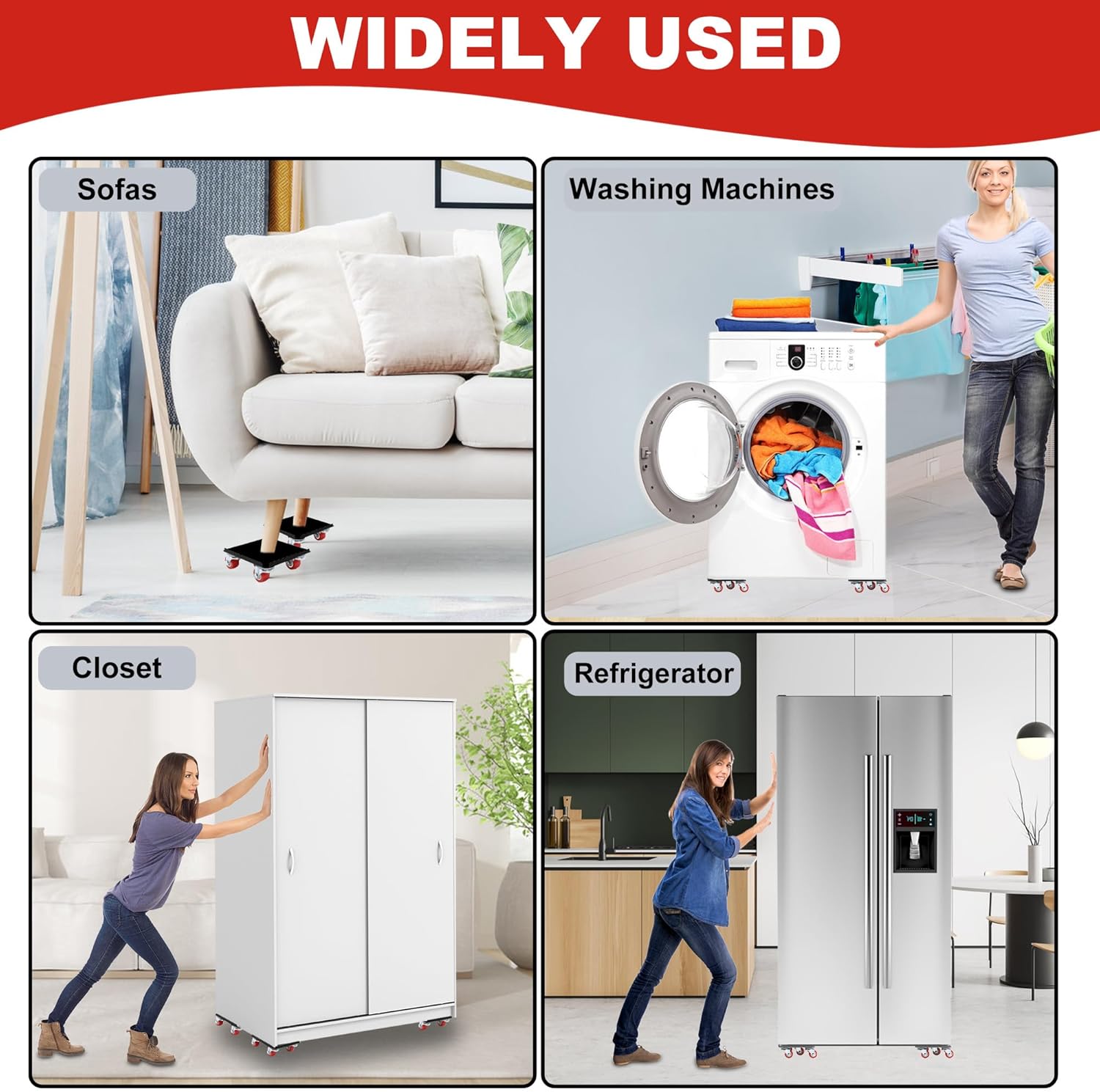 Secure Heavy-Duty Furniture Mover with Wheels