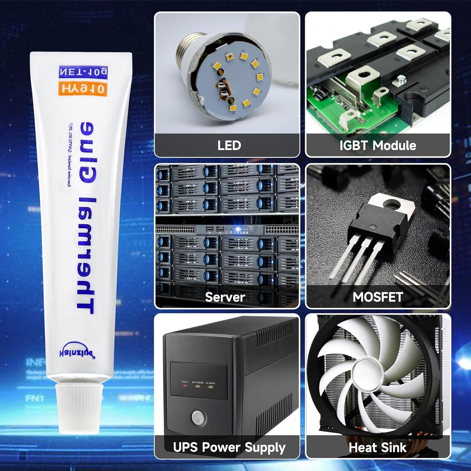 High-Performance Thermal Conductive Glue for LEDs Chipsets and More