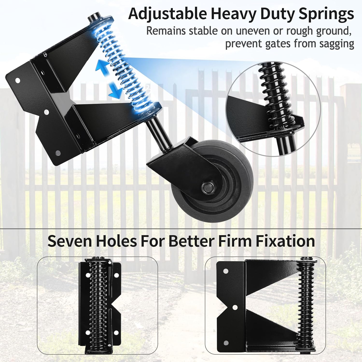 Spring-Loaded Gate Caster