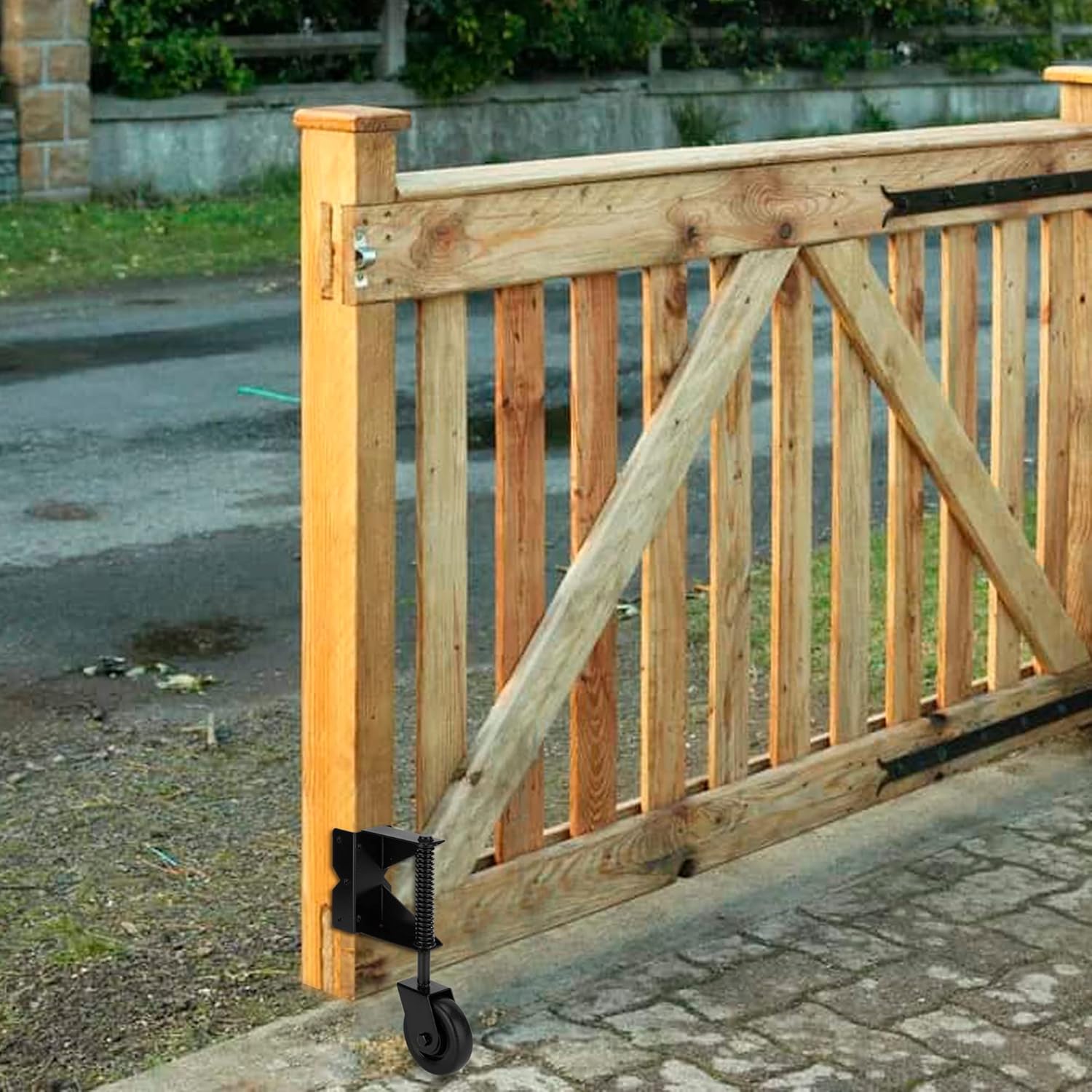 SANKINS Spring-Loaded Gate Caster 220 lbs Capacity 4