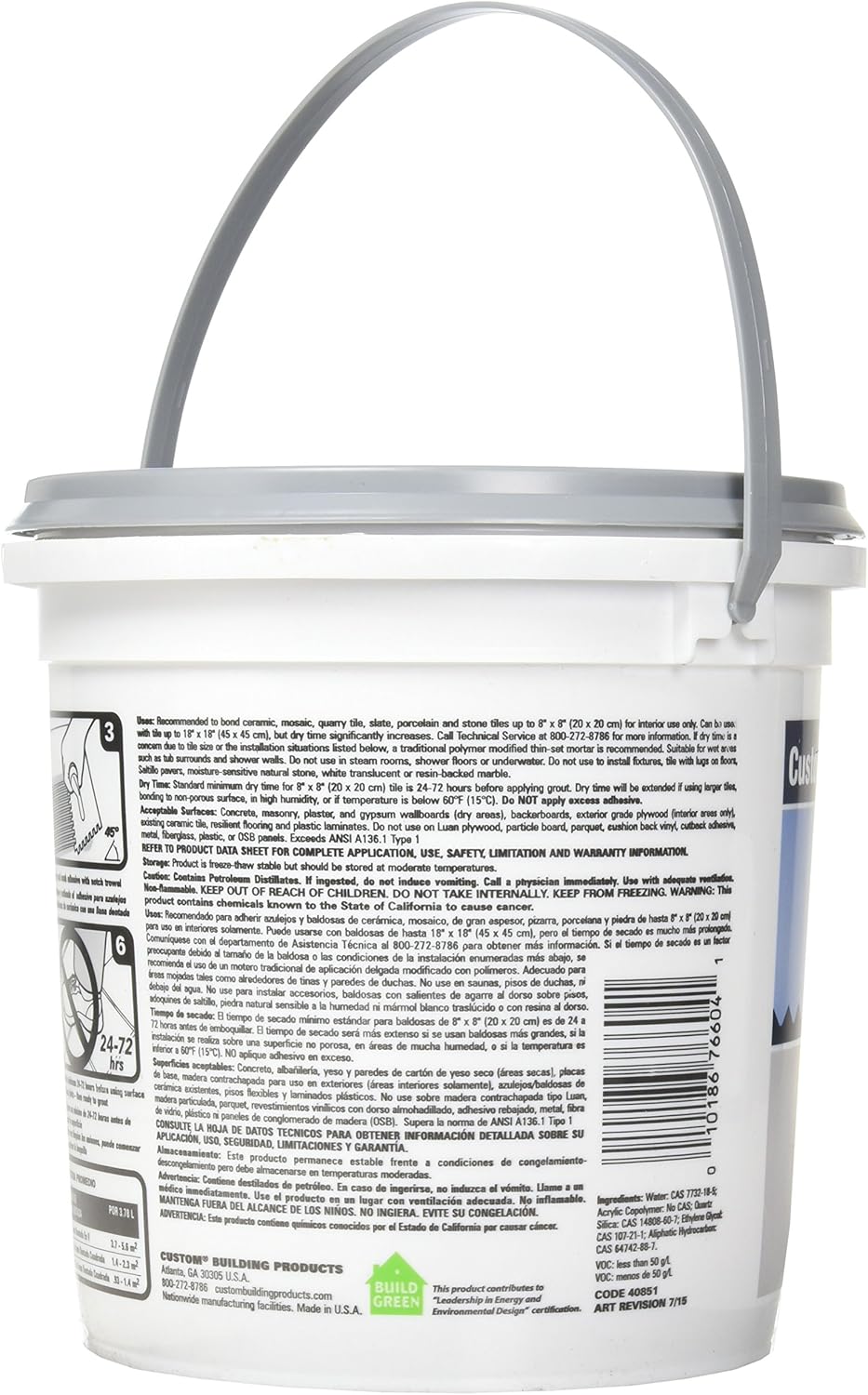Genuine 1-Gallon Adhesive for Construction