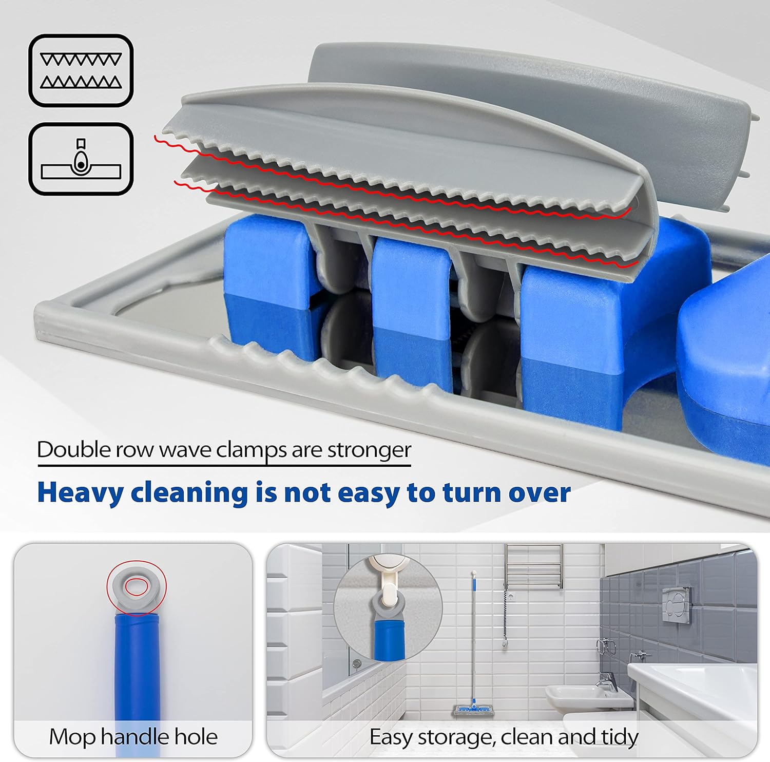 Professional Smooth Hardwood Floor Mop with 5 Reusable Microfiber Pads