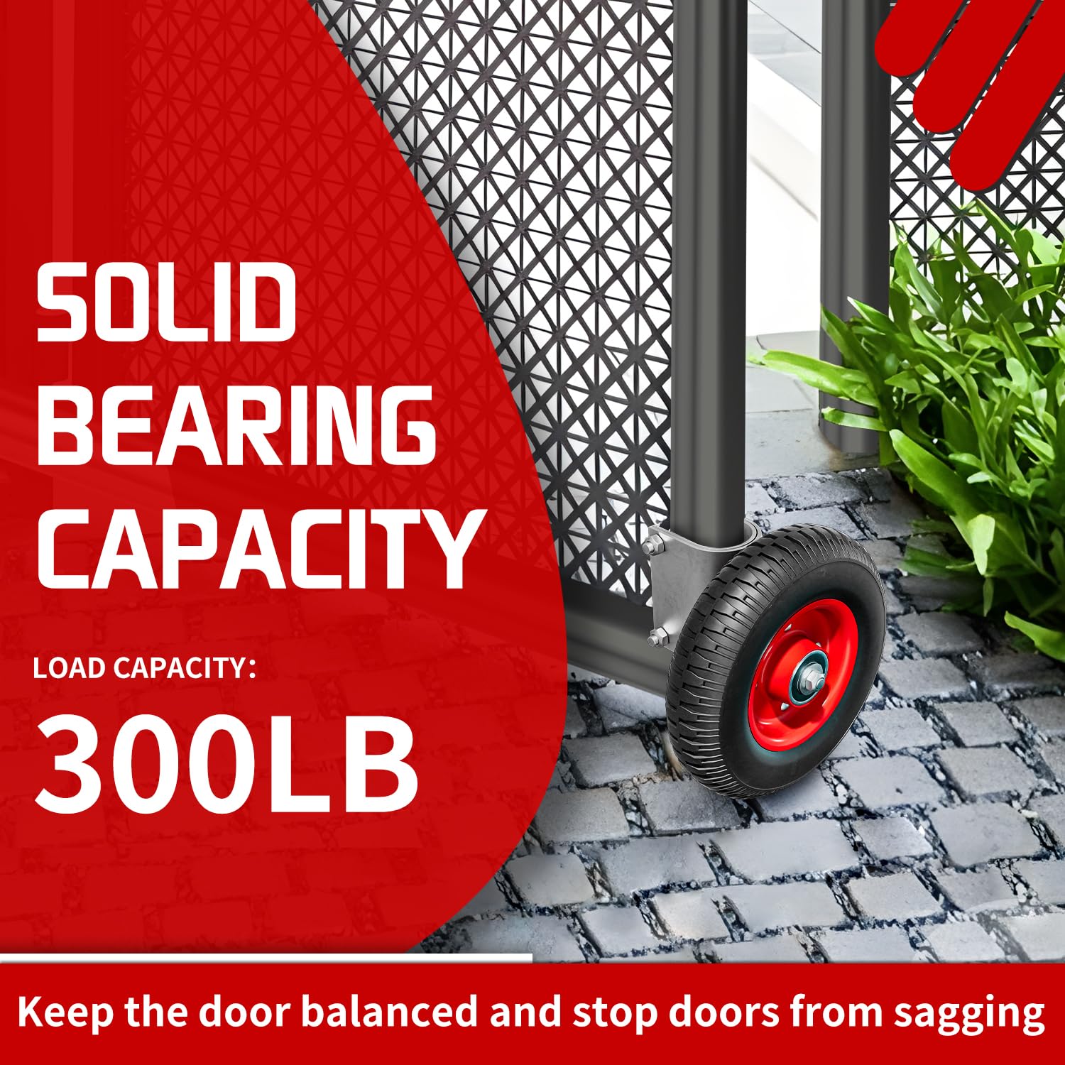 Durable 8-inch Gate Wheel for Heavy Duty Use