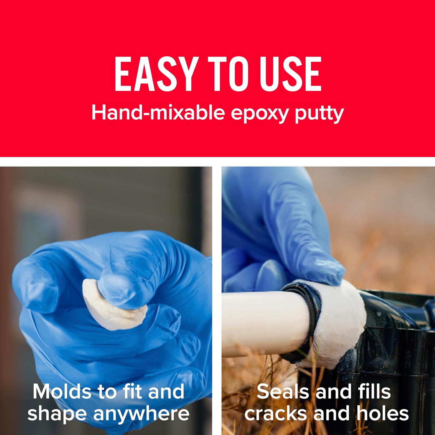 J-B Weld WaterWeld Epoxy Putty Stick 2 oz Off White Cures Underwater