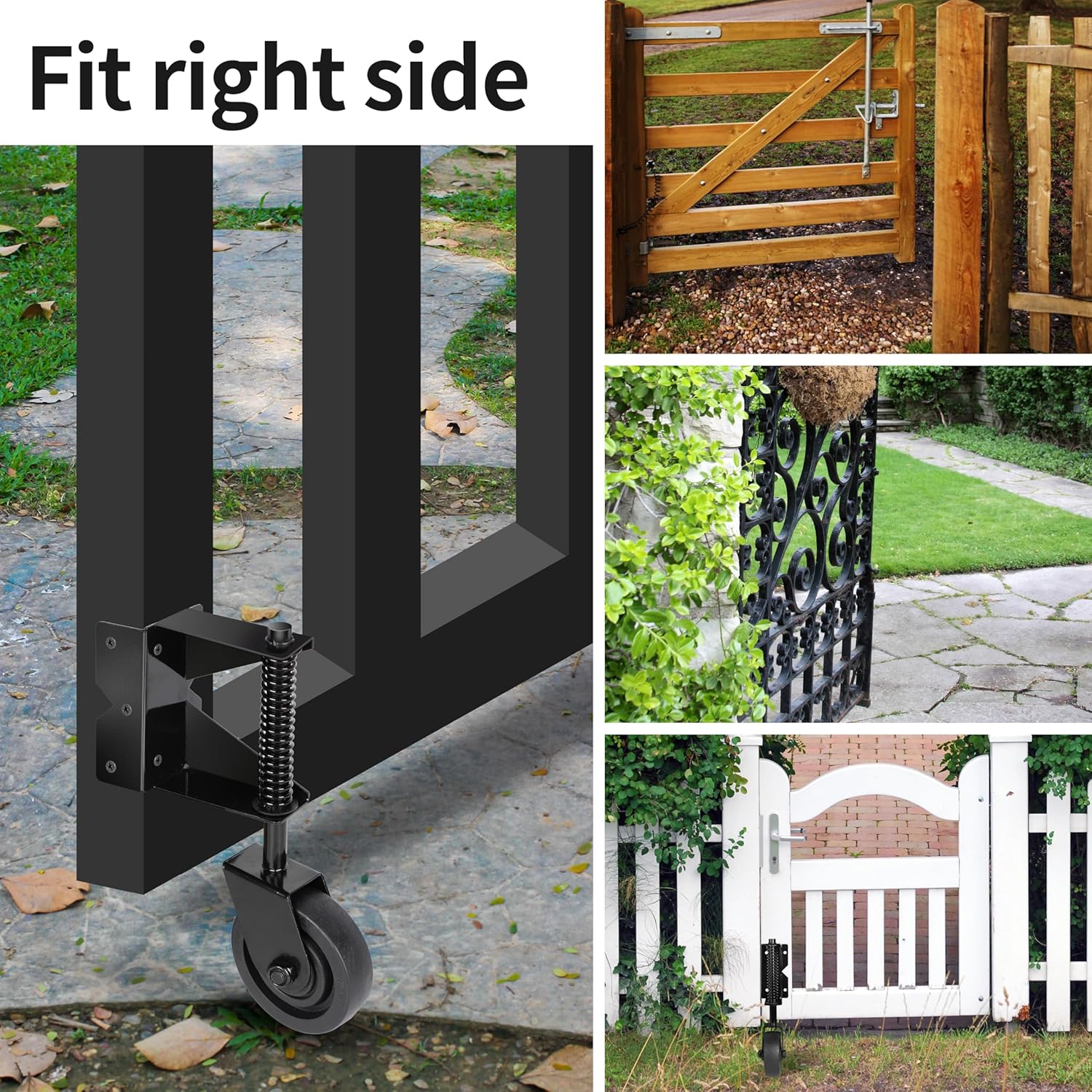 Spring-Loaded Gate Caster