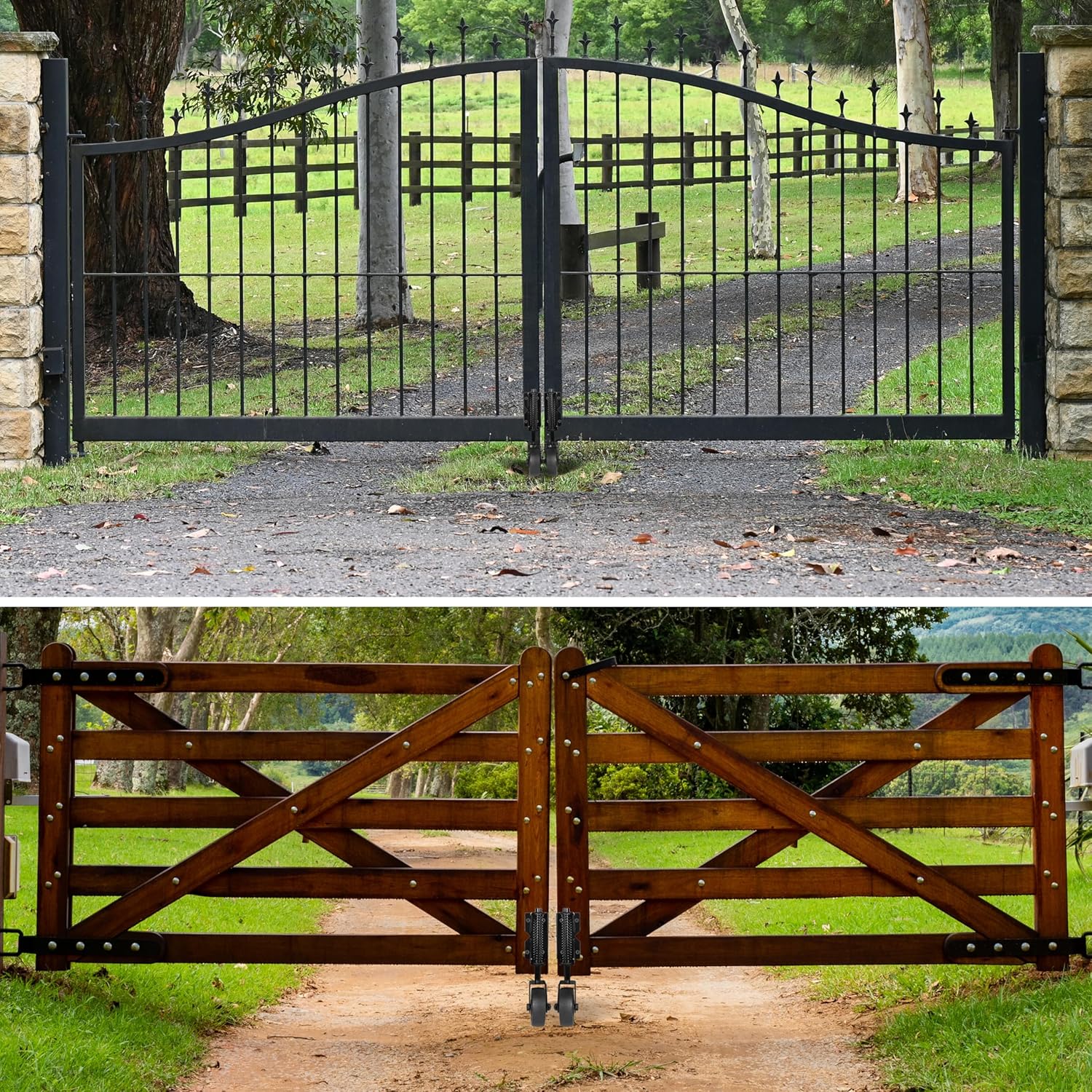 Spring-Loaded Gate Caster