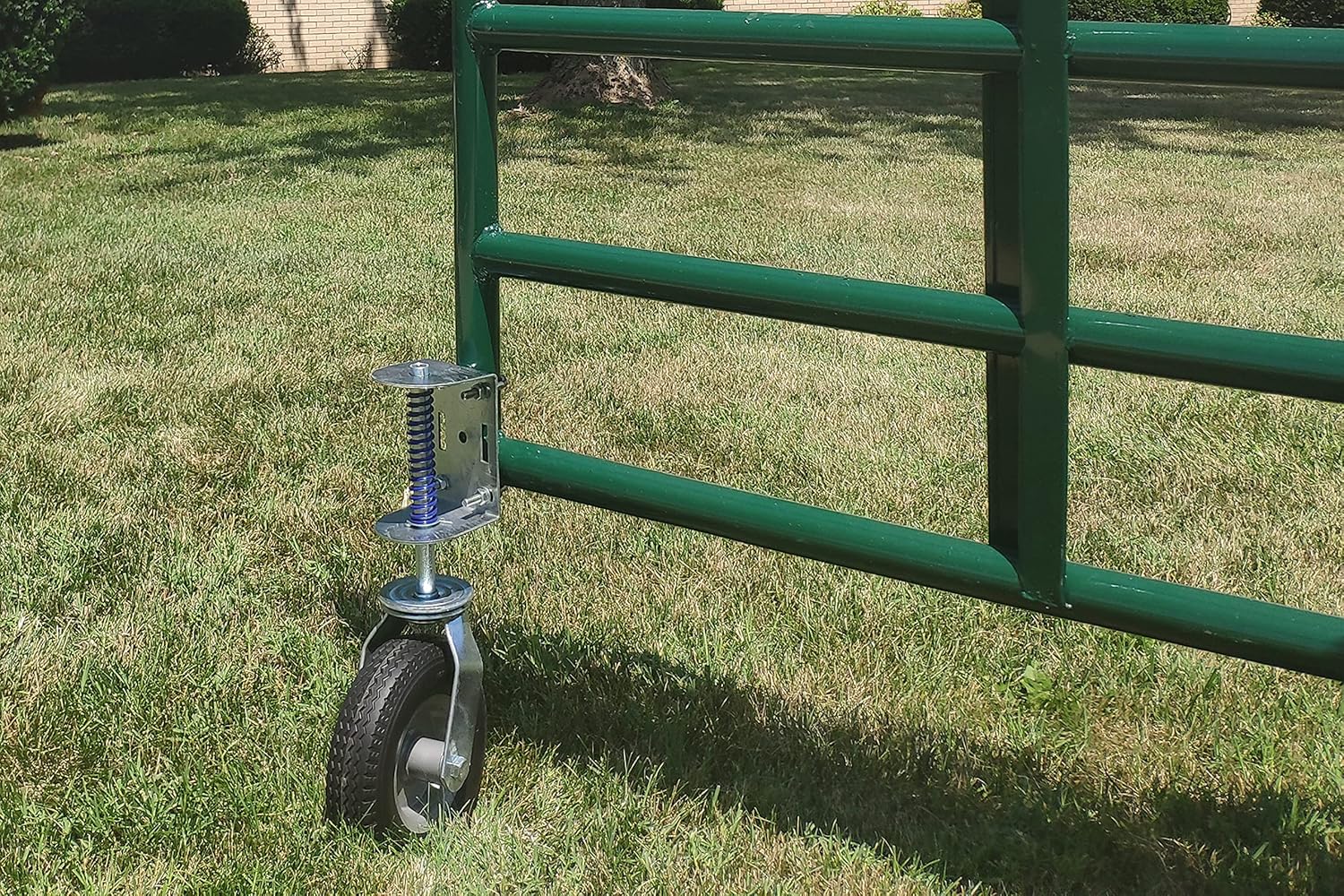8-Inch Pneumatic Spring-Loaded Gate Caster 200-LB Load Capacity